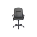 The Ecogerencial is a black office chair featuring armrests, a high backrest, cushioned seat, and casters on a five-point base. It offers adjustable height and is shown against a plain white background.